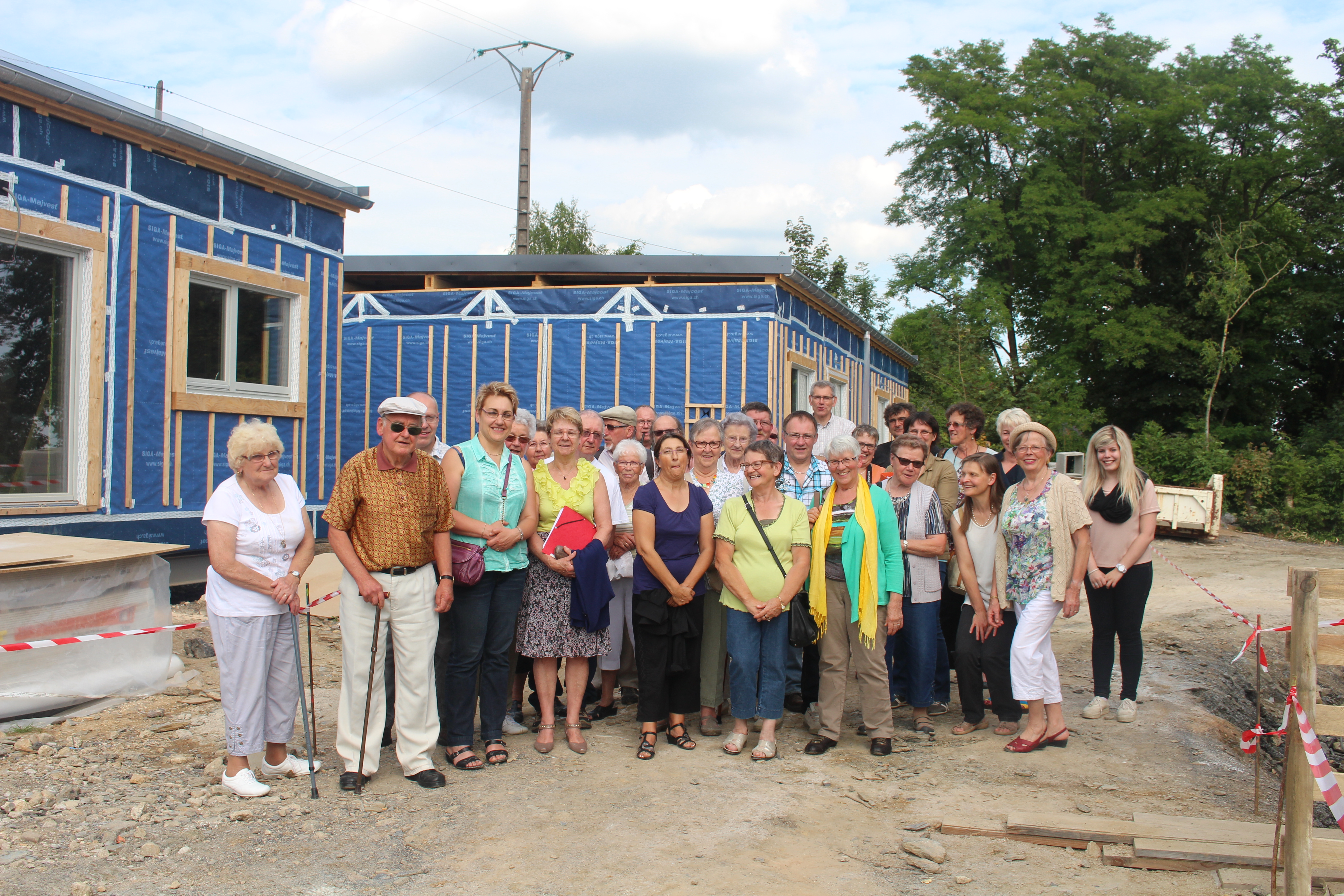 Visite chantier juin 2015 : groupe personnes